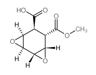 3,8-Dioxatricyclo[5.1.0.02,4]octane-5,6-dicarboxylic acid, monomethyl ester, (1.alpha.,2.beta.,4.beta.,5.alpha.,6.beta., 7.alpha.)-结构式