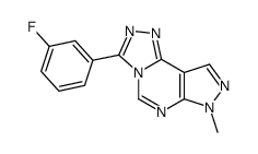 3-(3-fluorophenyl)-7-methyl-7H-pyrazolo[4,3-e][1,2,4]triazolo[4,3-c]pyrimidine Structure