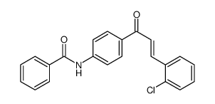 N-[4-[3-(2-chlorophenyl)prop-2-enoyl]phenyl]benzamide结构式