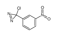 (3-nitrophenyl)chlorodiazirine结构式