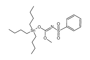 methyl (tributylstannyl) (phenylsulfonyl)carbonimidate Structure