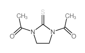 1-(3-acetyl-2-sulfanylidene-imidazolidin-1-yl)ethanone结构式