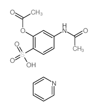 4-acetamido-2-acetyloxy-benzenesulfonic acid; pyridine picture