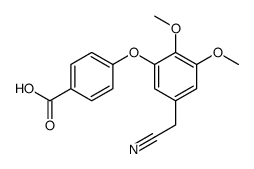 4-[5-(cyanomethyl)-2,3-dimethoxyphenoxy]benzoic acid结构式