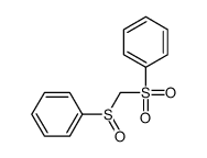 PHENYLSULFINYL)(PHENYLSULFONYL)METHANE structure