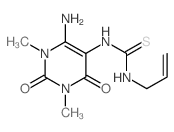 Thiourea,N-(6-amino-1,2,3,4-tetrahydro-1,3-dimethyl-2,4-dioxo-5-pyrimidinyl)-N'-2-propen-1-yl- Structure