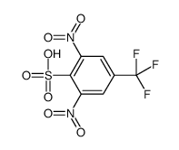 2,6-dinitro-4-trifluoromethylbenzenesulfonic acid Structure