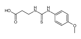 1-(2-carboxyethyl) 3-p-anisylthiouree结构式