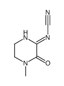 Cyanamide, (3,4,5,6-tetrahydro-4-methyl-3-oxopyrazinyl)- (9CI)结构式