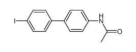 4-iodo-4'-acetylaminobiphenyl结构式