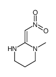 1-methyl-2-(nitromethylidene)-1,3-diazinane结构式