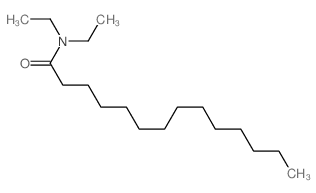 Tetradecanamide,N,N-diethyl- Structure