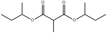 Methylmalonic acid bis(1-methylpropyl) ester结构式