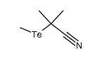 2-甲基-2-(甲基碲基)丙腈结构式