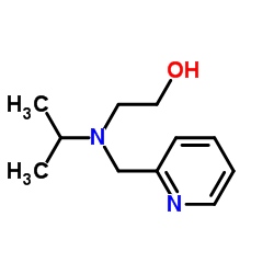 2-[Isopropyl(2-pyridinylmethyl)amino]ethanol结构式