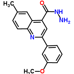 2-(3-Methoxyphenyl)-6-methyl-4-quinolinecarbohydrazide结构式