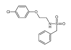 N-[2-(4-chlorophenoxy)ethyl]-1-phenylmethanesulfonamide Structure