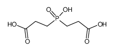 bis(2-carboxyethyl)phosphinic acid Structure