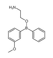2-[(3-methoxyphenyl)-phenylboranyl]oxyethanamine结构式