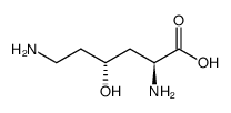 threo-4-hydroxy-L-lysine结构式