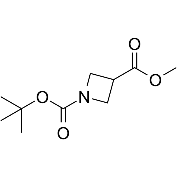 1-BOC-AZETIDINE-3-CARBOXYLICACIDMETHYLESTER structure