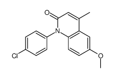 1-(4-chlorophenyl)-6-methoxy-4-methylquinolin-2-one结构式