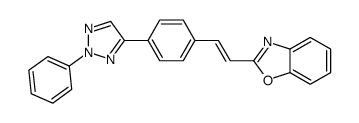 2-[2-[4-(2-phenyltriazol-4-yl)phenyl]ethenyl]-1,3-benzoxazole Structure