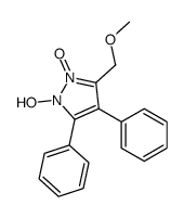 1-hydroxy-3-(methoxymethyl)-2-oxido-4,5-diphenylpyrazol-2-ium Structure