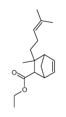 3-Methyl-3-(4-methyl-pent-3-enyl)-bicyclo[2.2.1]hept-5-ene-2-carboxylic acid ethyl ester Structure