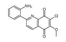 2-(2-aminophenyl)-7-chloro-6-methoxyquinoline-5,8-dione Structure