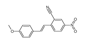 2-cyano-4'-methoxy-4-nitrostilbene Structure