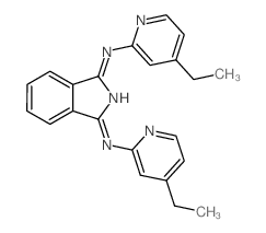 1H-Isoindol-3-amine,N-(4-ethyl-2-pyridinyl)-1-[(4-ethyl-2-pyridinyl)imino]- structure