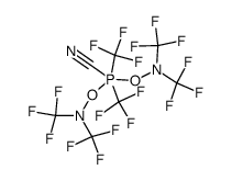 bis{bis(trifluoromethyl)aminooxy}-bis(trifluoromethyl)cyanophosphorane结构式