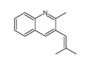 2-methyl-3-(2-methylprop-1-enyl)quinoline Structure