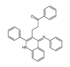 3-(4-anilino-2-phenylquinolin-3-yl)-1-phenylpropan-1-one Structure