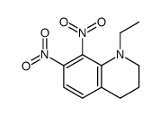 1-ethyl-7,8-dinitro-3,4-dihydro-2H-quinoline结构式