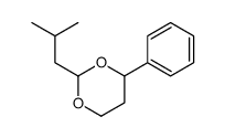 2-(2-methylpropyl)-4-phenyl-1,3-dioxane结构式
