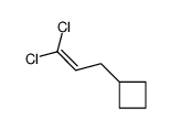 3,3-dichloroprop-2-enylcyclobutane结构式