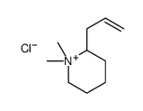 1,1-dimethyl-2-prop-2-enylpiperidin-1-ium,chloride结构式