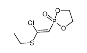 2-(2-chloro-2-ethylsulfanylethenyl)-1,3,2λ5-dioxaphospholane 2-oxide结构式