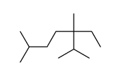 3-ethyl-2,3,6-trimethylheptane Structure