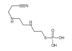 2-[2-(2-cyanoethylamino)ethylamino]ethylsulfanylphosphonic acid结构式