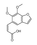 3-(6,7-dimethoxy-1-benzofuran-5-yl)prop-2-enoic acid Structure