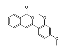 3-(2,4-dimethoxyphenyl)isochromen-1-one Structure