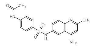 Acetamide,N-[4-[[(4-amino-2-methyl-6-quinolinyl)amino]sulfonyl]phenyl]- picture