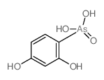 (2,4-dihydroxyphenyl)arsonic acid Structure