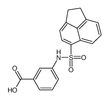 3-(1,2-dihydroacenaphthylen-5-ylsulfonylamino)benzoic acid结构式