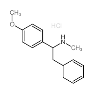 1-(4-methoxyphenyl)-N-methyl-2-phenyl-ethanamine structure