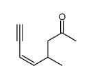 4-methyloct-5-en-7-yn-2-one结构式