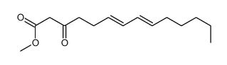 methyl 3-oxotetradeca-6,8-dienoate Structure